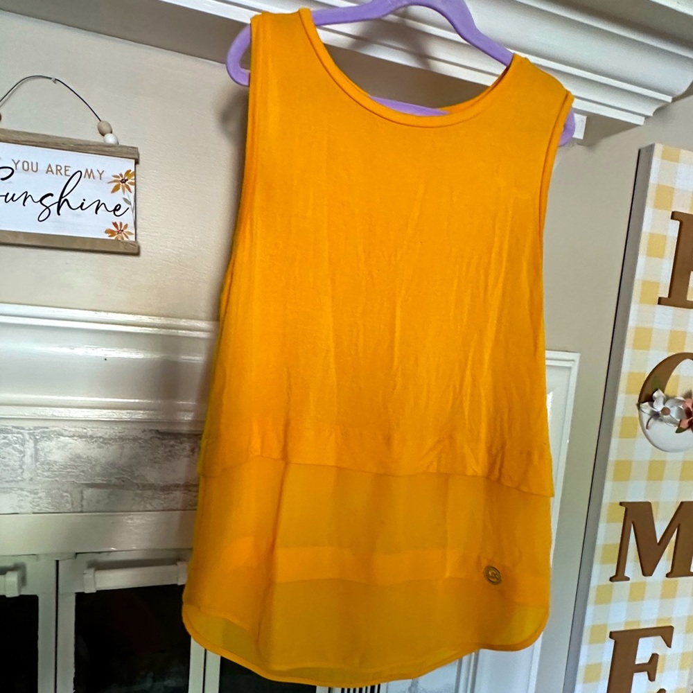 Golden Yellow Michael Kors Tank Size XS EUC